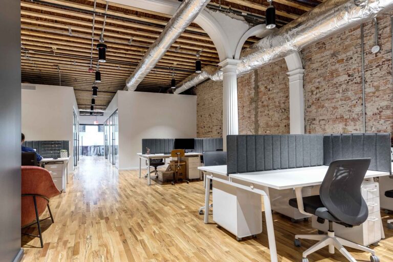 open office space for dedicated desks
