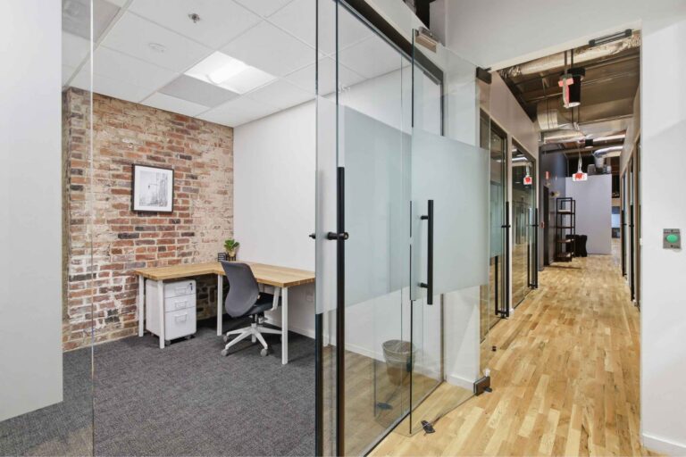 Gather Workspaces Arts District – Private Office and Hallway